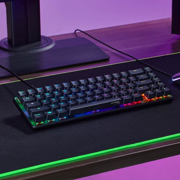 HyperX Alloy Origins 65 – mekaaninen pelinäppäimistö – HX Aqua (Yhdysvaltain näppäinasettelu)
