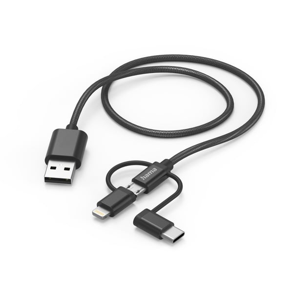 Hama 00201536 USB-kabel USB 2.0 1,5 m USB A USB C 0,48 Gbit/sek. Sort