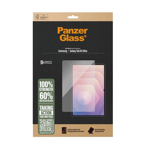 PanzerGlass ® Skærmbeskyttelse Samsung Galaxy Tab S11 Ultra | Ultra-Wide Fit