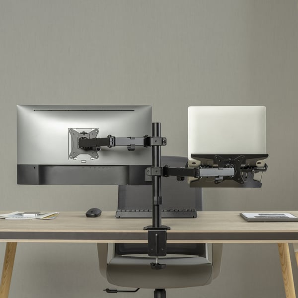 Ewent EW1519 laptop stativ Laptop & skærmarm Sort 39,6 cm (15.6")