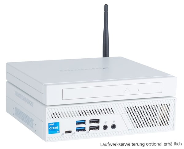bluechip BUSINESSline S3137 *white* Intel® Core™ i3 Prozessor 14100 / bis zu 4.70 GHz, Windows 11 Pro, Intel® B760, 8 GB DDR5, 500 GB NVMe SSD, Intel® Wi-Fi 6E AX211, Bluetooth 5.3, Gigabit Ethernet, Intel® UHD Grafik i3-14100 DDR5-SDRAM Mini PC Mini-PC Vit