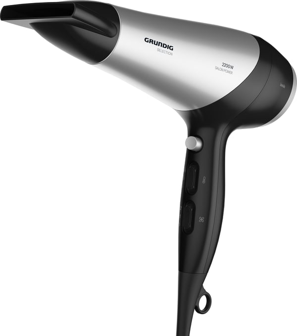 Grundig HD 6080 B hårtørrer 2200 W Sort, Sølv Grundig HD 6080 B hårtørrer 2200 W Sort, Sølv