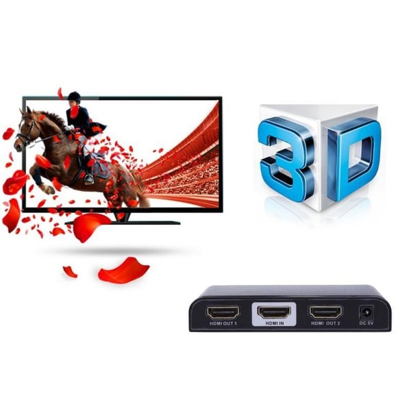 Techly IDATA HDMI2-4K2 bilddelare HDMI 2x HDMI
