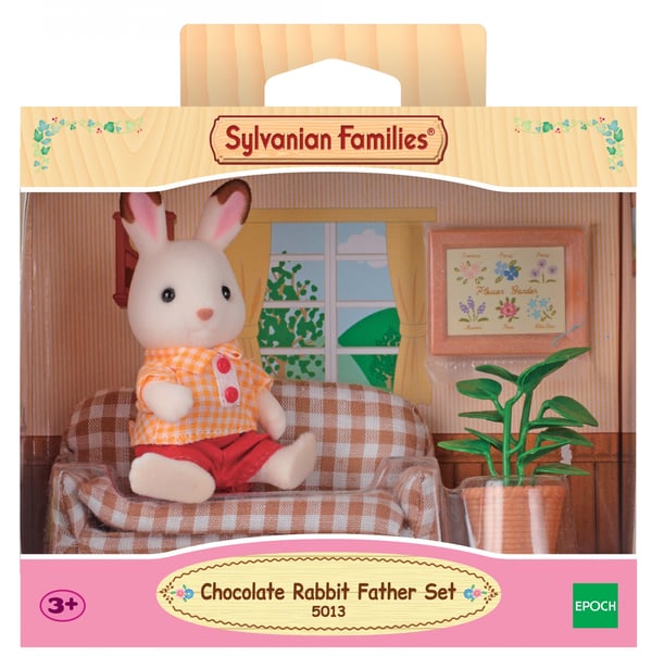 Sylvanian Families Sæt med Far Chokoladekanin (sofa)