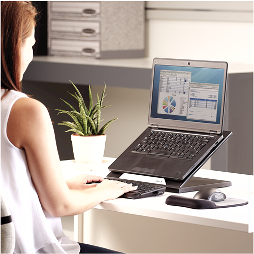 Fellowes Designer Suites Ställ till bärbara datorer Svart 43,2 cm (17")