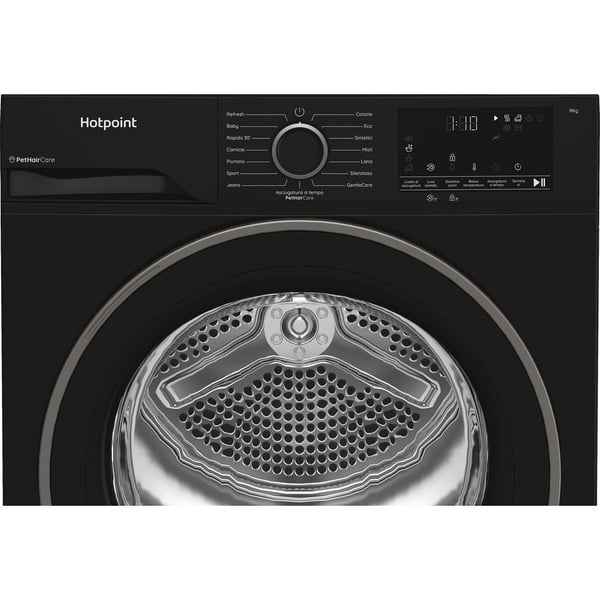 Hotpoint HPT 94D BBS IT tørretumbler Fritstående Front-læsning 9 kg Sort