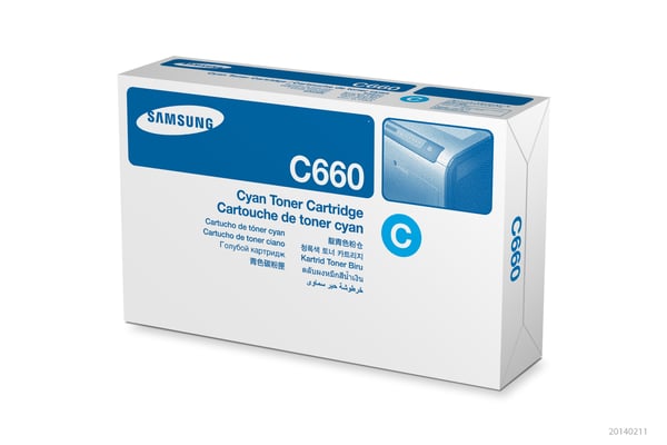 Samsung CLP-C660B-tonerpatron i cyan med høj kapacitet