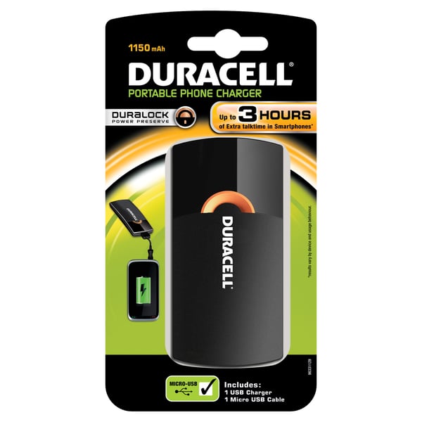 Duracell Mobile Charger Matkapuhelin Musta USB Sisätila, Ulkona Duracell Mobile Charger Matkapuhelin Musta USB Sisätila, Ulkona