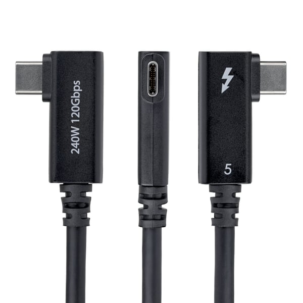 StarTech.com TBLT5MM80CM240WRA Thunderbolt kabel 0,8 m 80 Gbit/sek. Sort