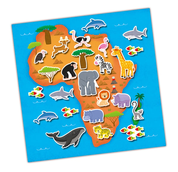 Galt Toys Reusable sticker book - maps