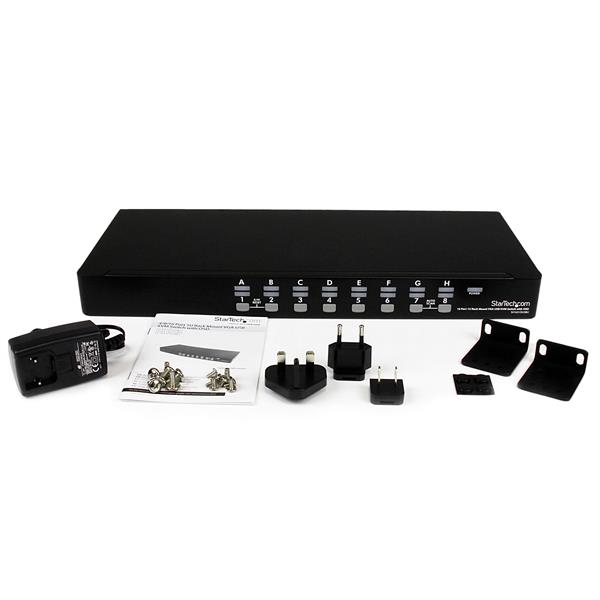StarTech.com SV1631DUSBU KVM-switchar Rackmontering Svart