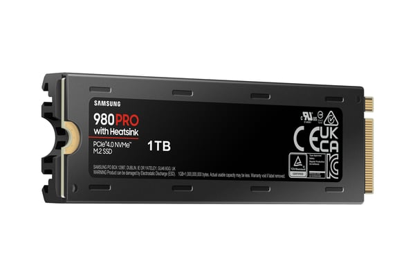 Samsung 980 PRO PCle 4.0 NVMe M.2 SSD med varmeafleder 1TB