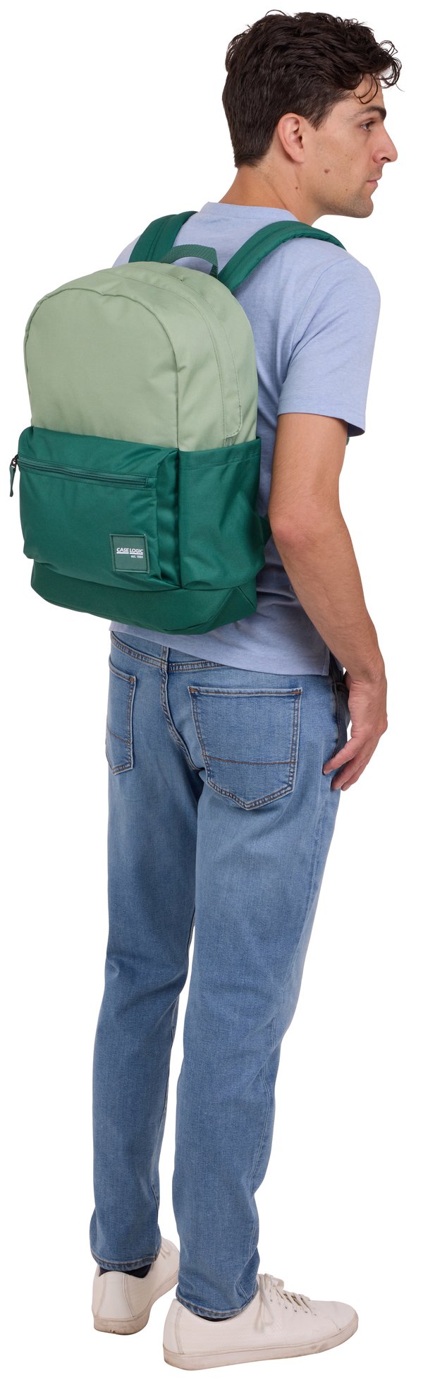 Case Logic Campus CCAM1216 - Islay Green/Smoke Pipe rygsæk Fritidsrygsæk Grøn Polyester