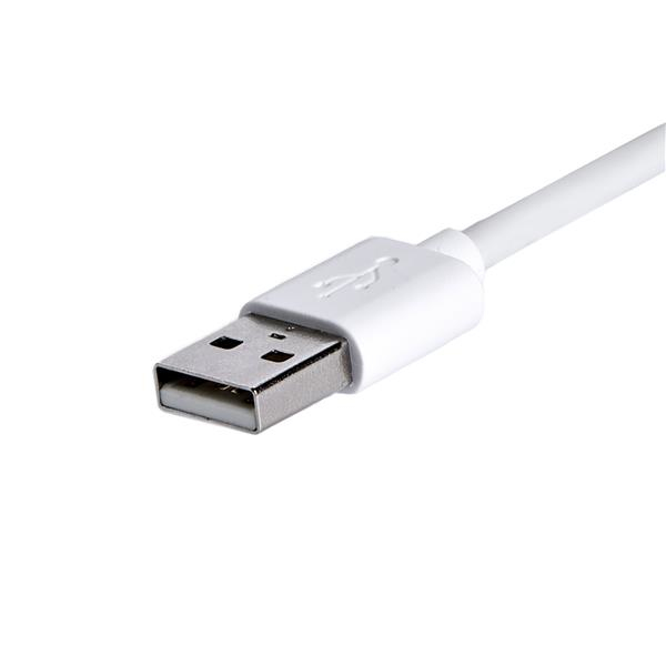 StarTech.com USBLT2MWR Lightning kabel 2 m Hvid