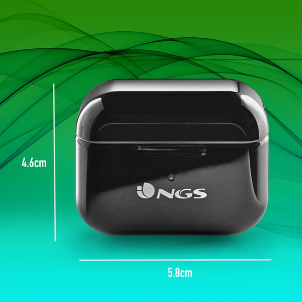 NGS ARTICA BLOOM Kuulokkeet Langaton In-ear Puhelut/Musiikki USB Type-C Bluetooth Musta