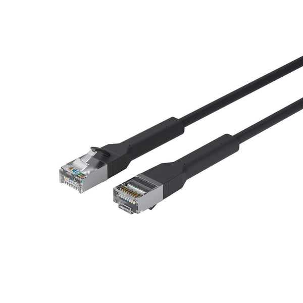 Lanview LV-6AFTP-FLEX-ANG-02B-S netværkskabel Sort 2 m Cat6a U/FTP (STP)