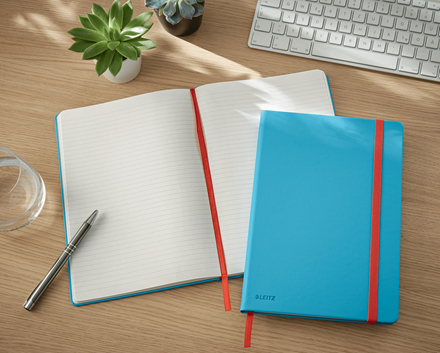 Leitz Cosy notesbog Soft Touch linjeret med Hardcover
