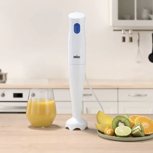 Braun MultiQuick 1 MQ 10.001P WH 0,6 L Nedsænkning blender 450 W Blå, Hvid