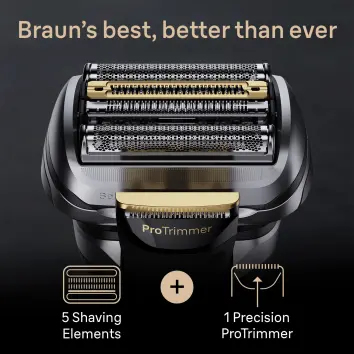 Braun Series 9 Pro+ 9565cc Wet & Dry Folierakapparat Trimmer Metallisk