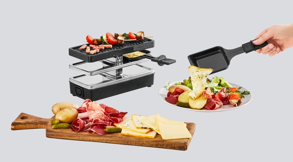 Tefal RE2308 raclette grill 2 person(er) 400 W Sort, Sølv