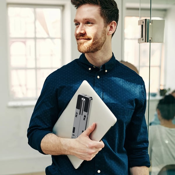 j5create JTS223-N Kannettavan teline USB™ 4-porttisella keskittimellä