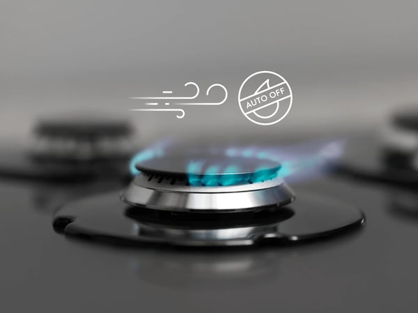 Electrolux KGS7536SX Svart, Rostfritt stål Inbyggd 75 cm Gas 5 zone(s)
