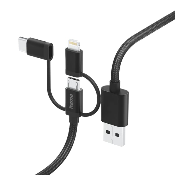 Hama 00201536 USB-kabel USB 2.0 1,5 m USB A USB C 0,48 Gbit/sek. Sort