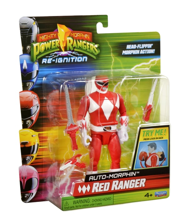 Power Rangers Auto-Morphin Red Ranger Figure