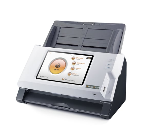 Plustek eScan A350 Essential ADF-scanner 600 x 600 dpi A4 Sort, Hvid
