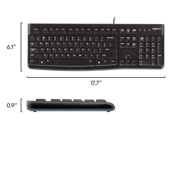 Logitech K120 - Tastatur - USB - Belgien