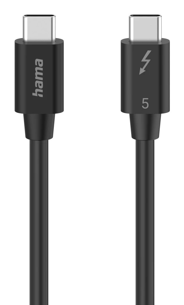 Hama USB-C USB-kablar USB 3.2 Gen 2 (3.1 Gen 2) 1 m USB C 80 Gbit/s 240 W Svart