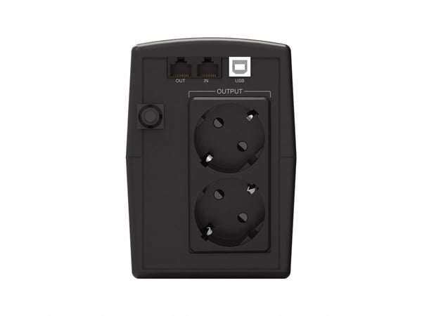 Conceptronic ZEUS07ES UPS-virtalähde Linjainteraktiivinen 1 kVA 600 W 2 AC-pistorasia(a)