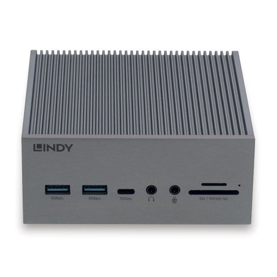 Lindy 43351 dockingstation Docking USB 3.2 Gen 1 (3.1 Gen 1) Type-C Grå