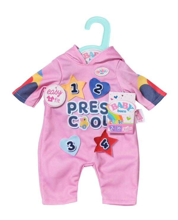 BABY born Kindergarten Romper+Badges Dukkesparkedragt