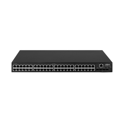 Dahua Technology Access DH-AS4300-48GT4GF nätverksswitchar hanterad L2/L2+ Gigabit Ethernet (10/100/1000) Svart