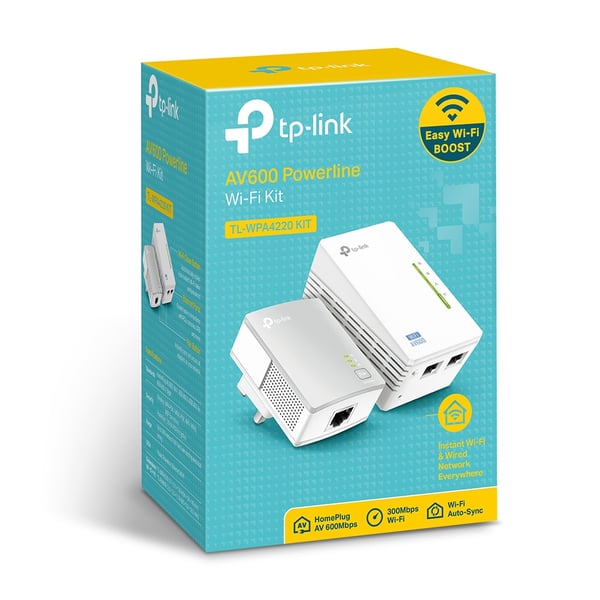 TP-Link TL-WPA4220 KIT 600 Mbit/s Nätverksansluten (Ethernet) Wi-Fi Vit 2 styck