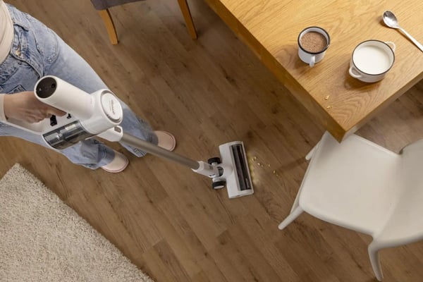 Gorenje SVC216290FFW stav støvsuger & elektrisk kost 2-i-1 stangstøvsuger Batteri Dry Poseløs 0,5 L 130 W Hvid