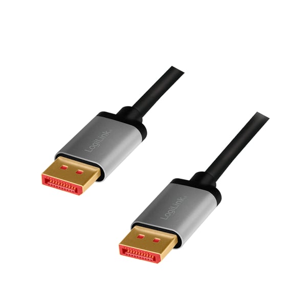 LogiLink CDA0106 DisplayPort-kabel 3 m Svart, Grå LogiLink CDA0106 DisplayPort-kabel 3 m Svart, Grå