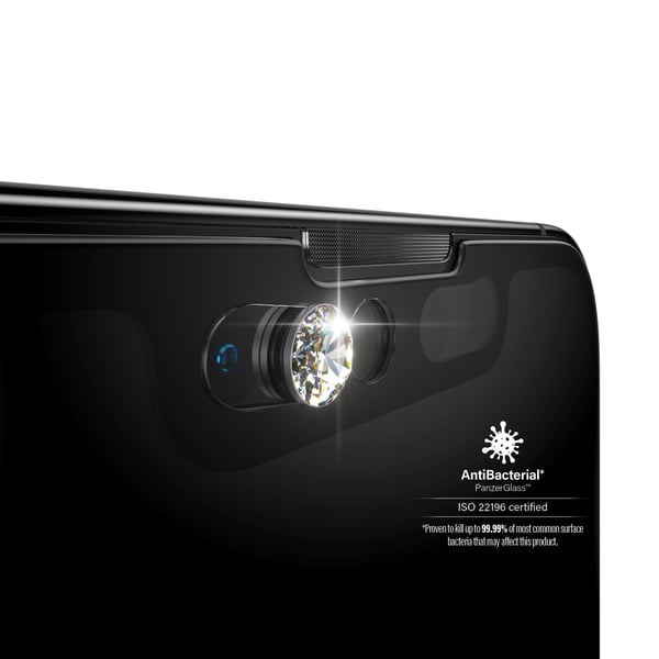 PanzerGlass ® CamSlider® Skærmbeskyttelse iPhone 13 Mini - Embellished m. crystals fra Swarovski® | Edge-to-Edge
