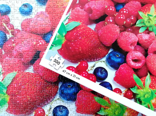 Tactic Lover's Special: Berrymania! - 500 pcs Puslespil 500 stk Mad og drikkevarer