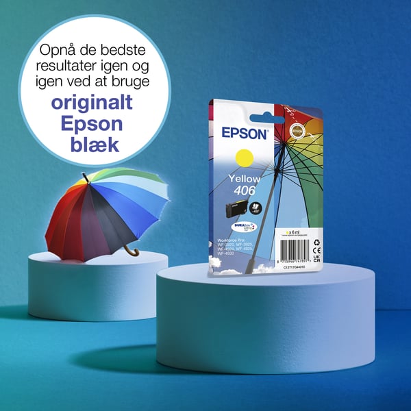 Epson Enkeltpakke, gul 406 Paraply DURABrite Ultra-blæk