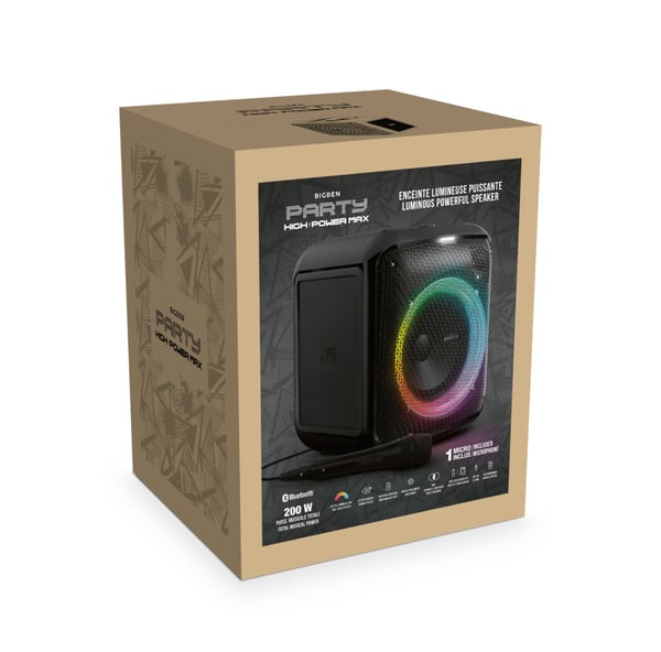 BIG BEN PARTYBTHPMAX Bærbar mono højttaler Sort 200 W