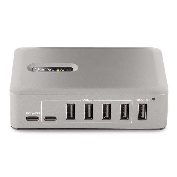 StarTech.com 10-Port USB-C Hub, USB C-splitter med strömadapter
