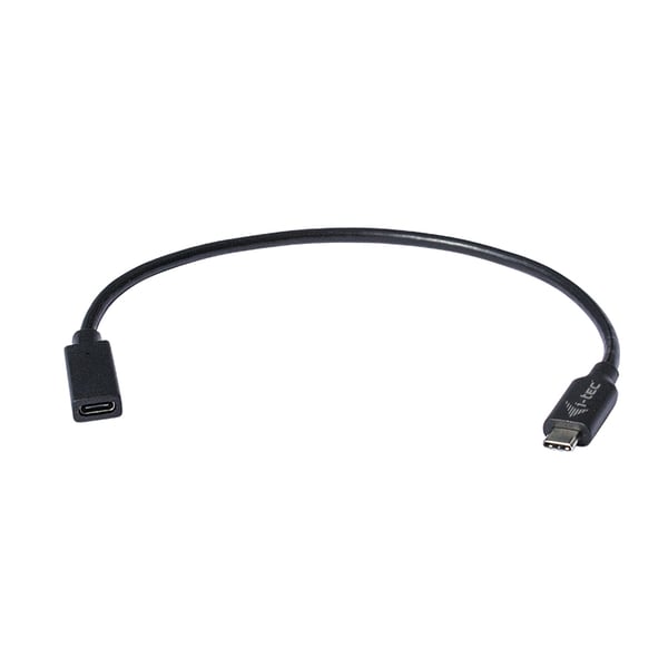 i-tec C31EXTENDCBL USB-kablar 0,3 m USB 3.1 Type-C Svart