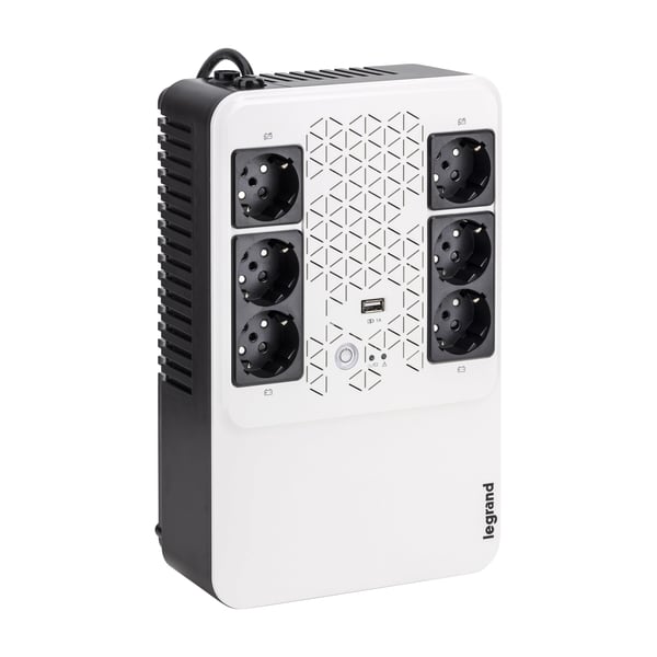 Legrand Keor ASI MULTIPLUG 800 FR UPS-enhed Interaktivt indgangsstik 0,8 kVA 480 W 6 AC stikkontakt(er)