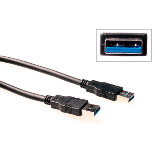 ACT SB3002 USB-kabel 2,00 m USB A 5 Gbit/sek. Sort