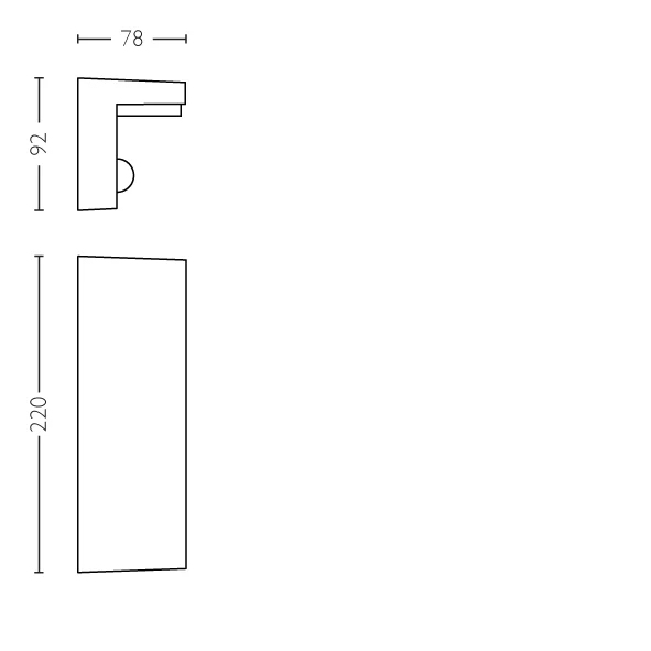 Philips 8720169257412 utomhusbelysning Väggbelysning för utomhusbruk LED A
