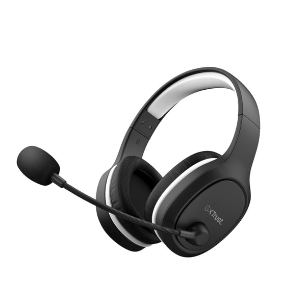 Trust GXT 391 Thian Kuulokkeet Langallinen & langaton Pääpanta Pelaaminen USB Type-C Musta, Valkoinen