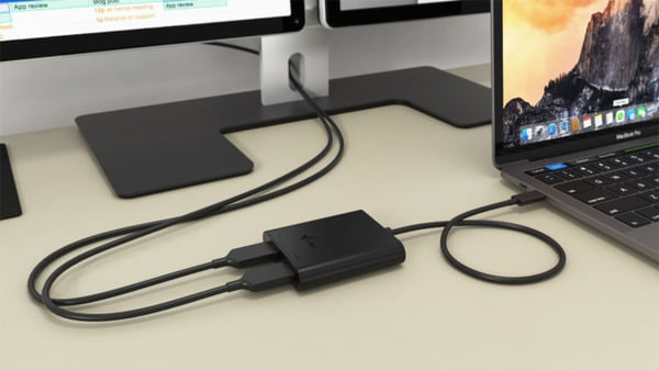 i-tec C31DUAL4KHDMI USB grafisk adapter 3840 x 2160 pixel Sort
