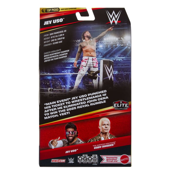 WWE Elite Collection Top Picks Jey Uso Action Figure